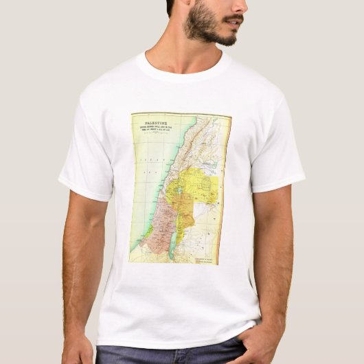 Oude 27AD Christus Palestine Map T-shirt (Voorkant)
