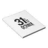 Oude 31e oktober Halloween-typografie ontwerp_1 Notitieblok (Schuin)