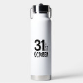 Oude 31e oktober Halloween-typografie ontwerp_1 Waterfles (Voorkant)
