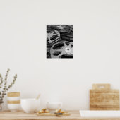 Oude 35 mm-filmrollen zwart-wit fotografie poster (Keuken)
