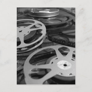 Oude 35mm-filmrollen Zwart-witfotografie Briefkaart