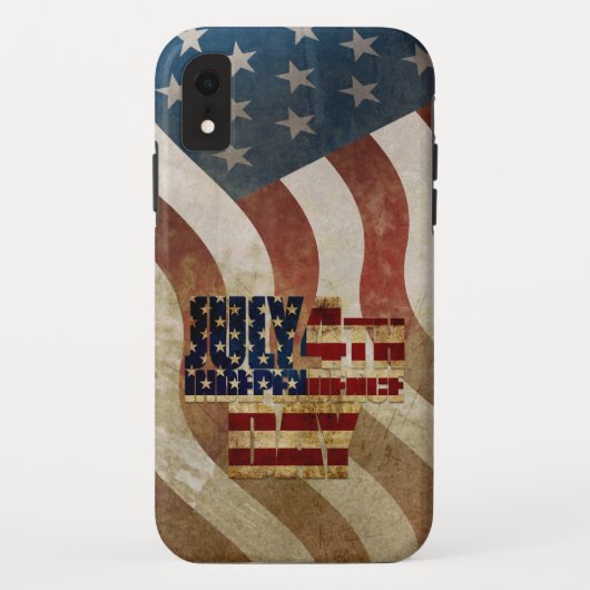 Oude 4 juli Onafhankelijkheidsdag ontwerp Case-Mate iPhone Case (Achterkant)
