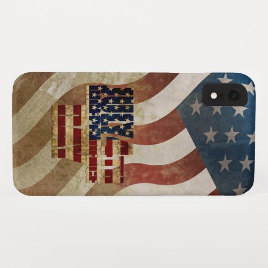 Oude 4 juli Onafhankelijkheidsdag ontwerp Case-Mate iPhone Case (Achterkant (horizontaal))
