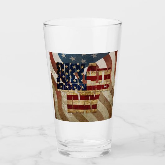 Oude 4 juli Onafhankelijkheidsdag ontwerp Glas (Voorkant)