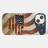 Oude 4 juli Onafhankelijkheidsdag ontwerp iPhone Hoesje (Achterkant horizontaal)