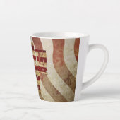 Oude 4 juli Onafhankelijkheidsdag ontwerp Latte Mok (Rechts)