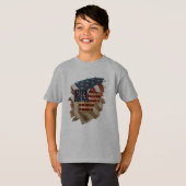 Oude 4 juli Onafhankelijkheidsdag ontwerp T-shirt (Voorkant volledig)