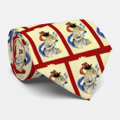 Oude 4 juli Patriottisch Maskerade Feest Stropdas (Opgerold)