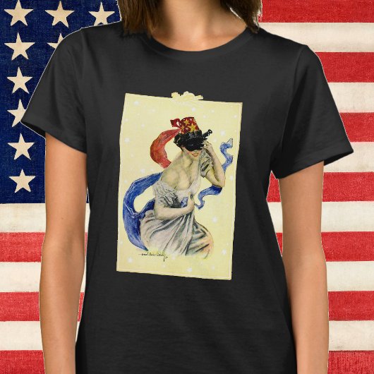 Oude 4 juli Patriottisch Maskerade Feest T-shirt