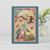 Oude 4 juli vuurwerk met Oom Sam Kaart (Staand voorkant)
