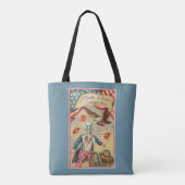 Oude 4 juli vuurwerk met Oom Sam Tote Bag (Achterkant)