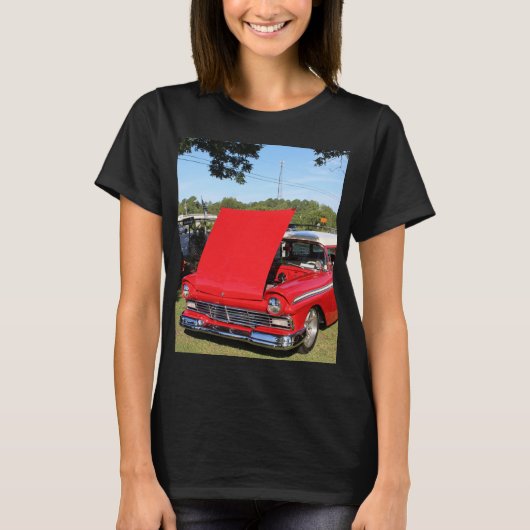 OUDE 55 FORD WAGON KLASSIEKE AUTO T-shirt (Voorkant)
