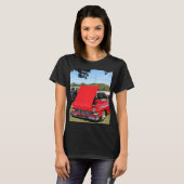 OUDE 55 FORD WAGON KLASSIEKE AUTO T-shirt (Voorkant volledig)