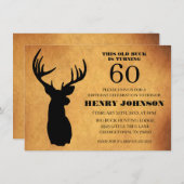 Oude 60e verjaardag Buck Kaart (Voorkant / Achterkant)