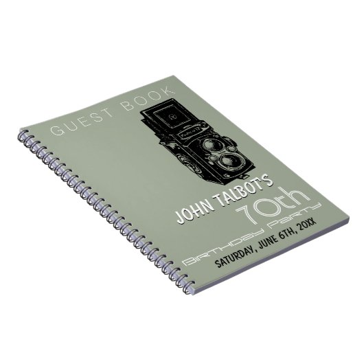 Oude 70e verjaardag van de Camera Gastboek 1 Notitieboek (Rechterzijde)