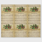 Oude 'A Child This Day Is Born' kerstliedje Cadeaupapier (Vlak)