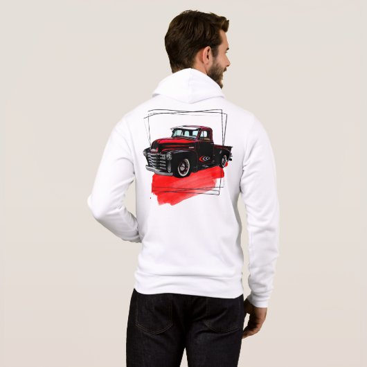 OUDE AANGEPASTE AUTO HOODIE (Achterkant volledig)