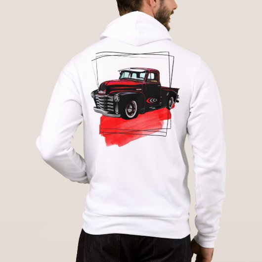 OUDE AANGEPASTE AUTO HOODIE (Achterkant)