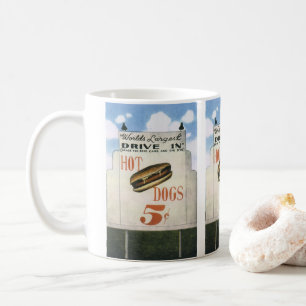 Oude aanplakbord, Grootste Drive-In Hotdogs ter We Koffiemok