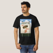 Oude aanplakbord, Grootste Drive-In Hotdogs ter We T-shirt (Voorkant volledig)
