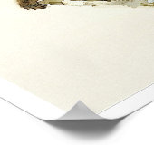 Oude aap met Cherry in het najaar Poster (Hoek)