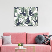 Oude Aap Patroon Canvas Afdruk (Insitu (Woonkamer))