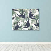 Oude Aap Patroon Canvas Afdruk (Insitu (Houten vloer))