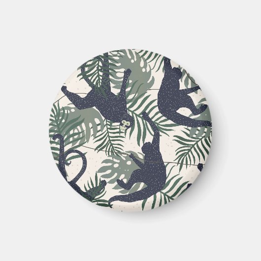 Oude Aap Patroon Magneet (Voorkant)