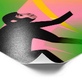 Oude aap patroonprint foto afdruk (Hoek)