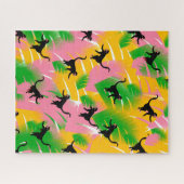 Oude aap patroonprint legpuzzel (Horizontaal)