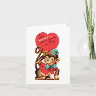 Oude Aap Valentijn Kaart