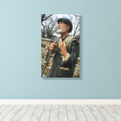 Oude Aardappel man beeld Sioux Herfsten SD Mckenna Canvas Afdruk (Insitu (Houten vloer))