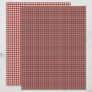 Oude Aardbei Geruite Scrapbook Papier