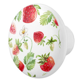 Oude Aardbei Laadknop Keramische Knop