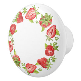 Oude Aardbei Laadknop Keramische Knop