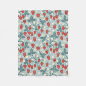 Oude Aardbei Wingerd Erfgoed Cottage Stijl Fleece Deken (Voorkant)