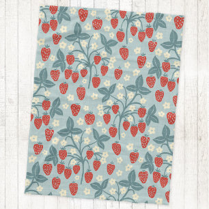 Oude Aardbei Wingerd Erfgoed Cottage Stijl Fleece Deken