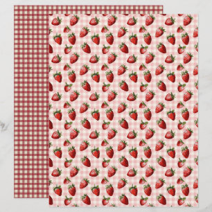 Oude Aardbeiboerderij Scrapbook Papier