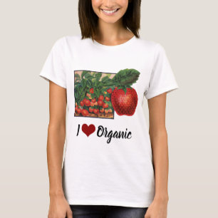 Oude Aardbeien, Aardbeienplanten op een Boerderij T-shirt