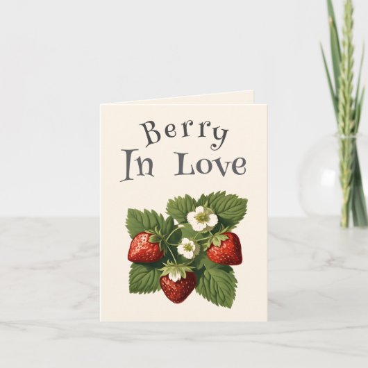 Oude Aardbeien - Bes in de Liefde Kaart (Voorkant)