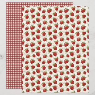 Oude Aardbeienschuur Scrapbook Papier