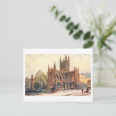 Oude abdij in Bath, Engeland, Reizen Briefkaart (Staand voorkant)