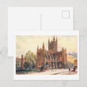 Oude abdij in Bath, Engeland, Reizen Briefkaart (Voorkant / Achterkant)