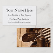 Oude Abe, de achtste Wisconis van de oorlog in Wis Visitekaartje (Voorkant / Achterkant)