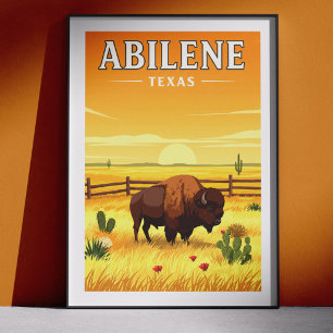 Oude Abilene Texas Poster