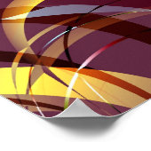 Oude Abstracte Gold Art Poster (Hoek)