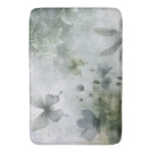 Oude Abstracte Vlinders Bloemen Ontwerp 401 Badmat (Voorkant Verticaal)