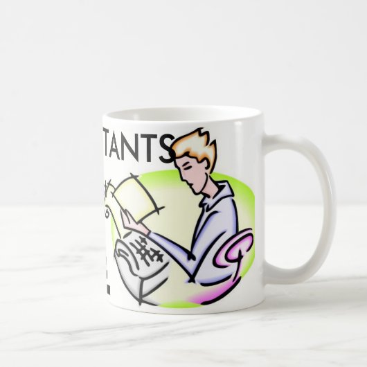 Oude accountants sterven nooit koffiemok (Rechts)