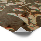 Oude  achtergrond. Grijze achtergrond Poster (Hoek)