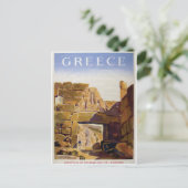 Oude Advert Griekenland Mycenae Gate of Lionesses Briefkaart (Staand voorkant)